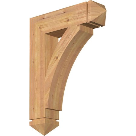 Thorton Arts & Crafts Smooth Bracket, Western Red Cedar, 5 1/2W X 24D X 32H